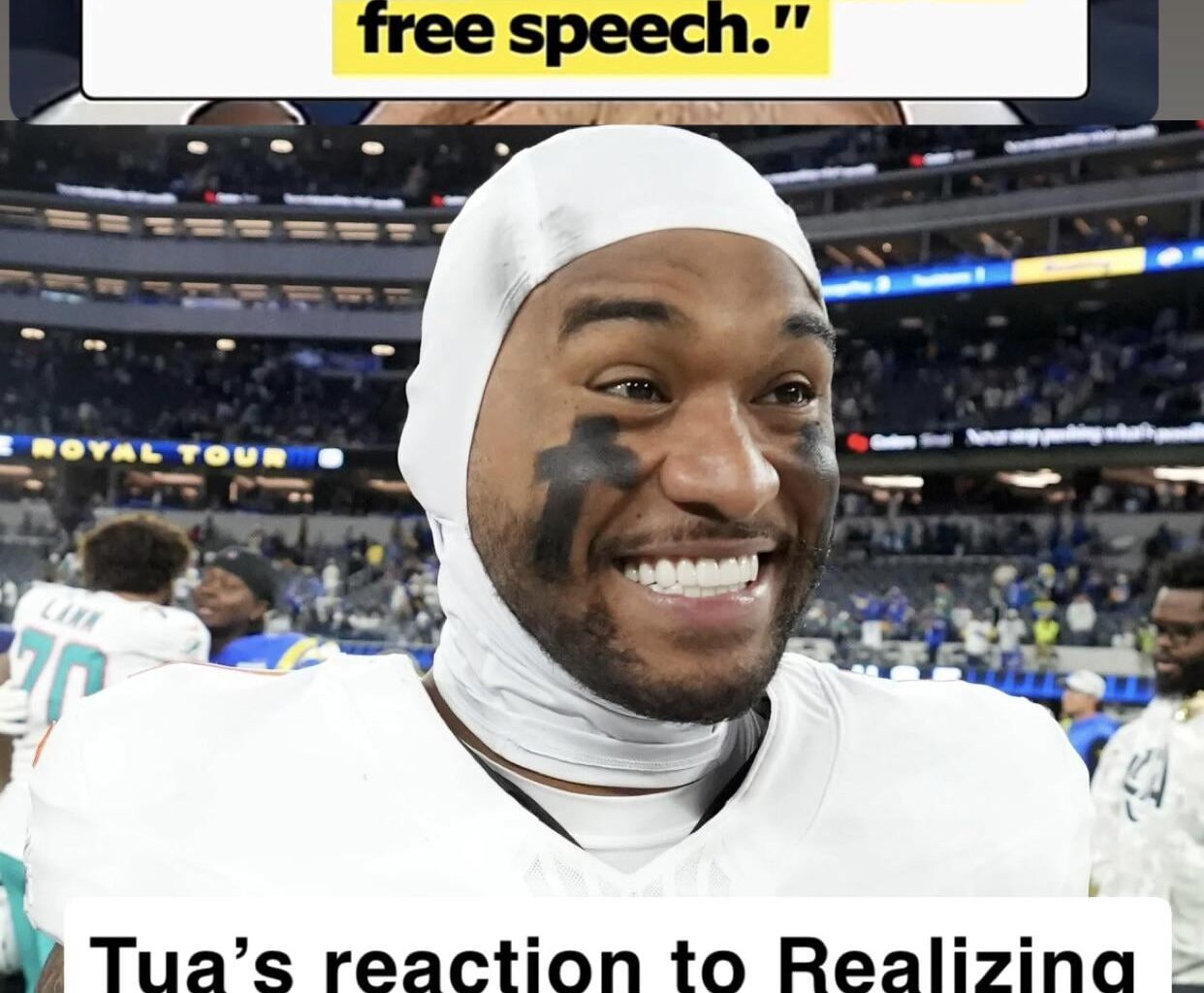 More like 100% in tua’s case