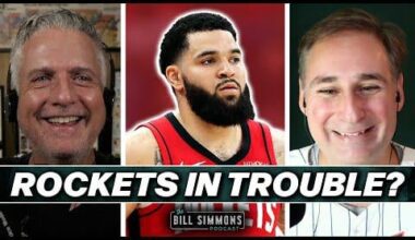 Bill Simmons and Zach Lowe talking about a hypothetical Payton Pritchard or Derrick White to Houston trade in light of the Fred Vanvleet injury