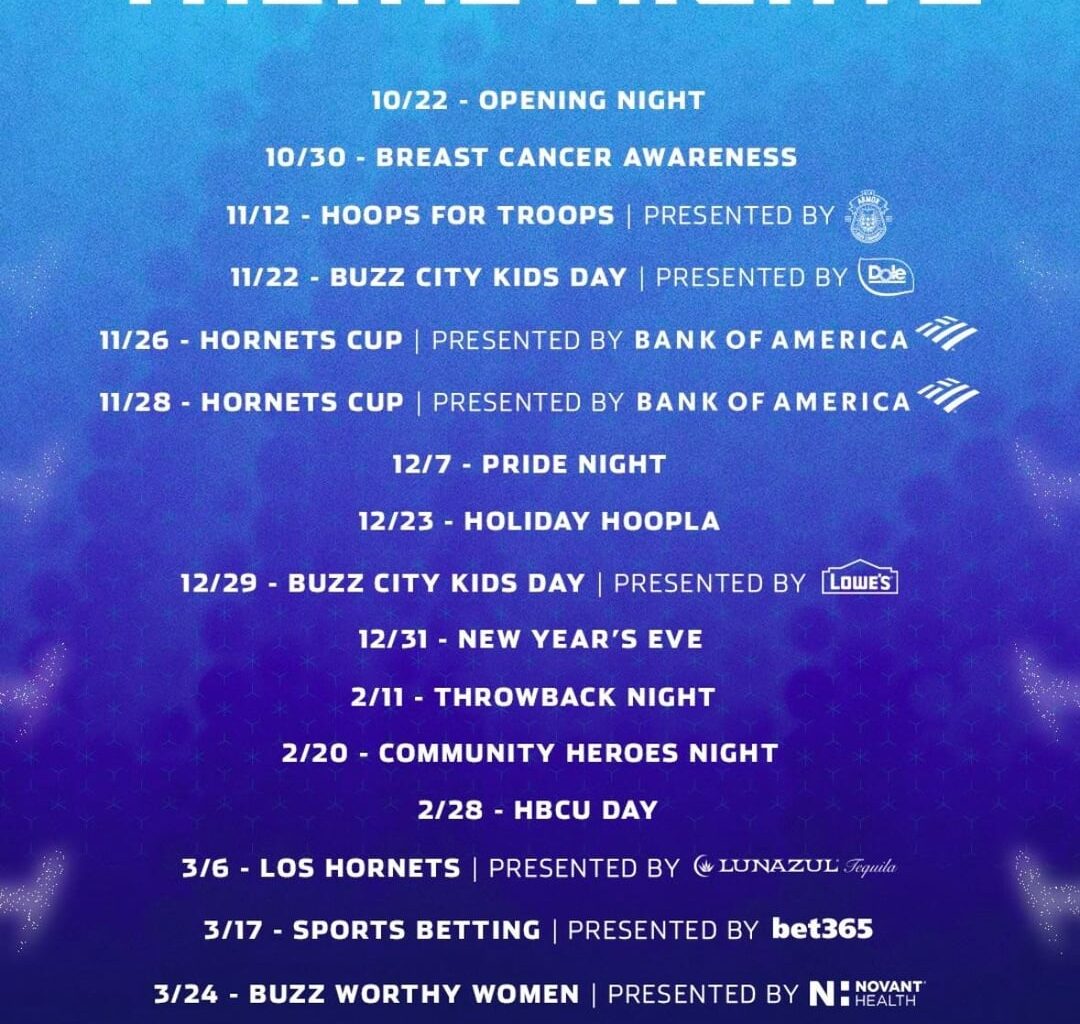 The Hornets will play Terry Rozier and the Miami Heat on “sports betting night”