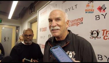 Joel Quenneville on his first day at the helm of the Anaheim Ducks and establishing an early team identity