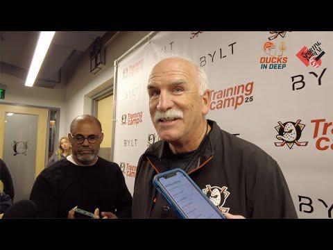 Joel Quenneville on his first day at the helm of the Anaheim Ducks and establishing an early team identity