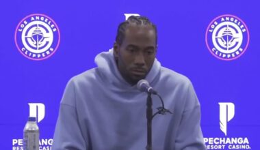 Kawhi on whether he got the money from that tree company: "Uhhh no"