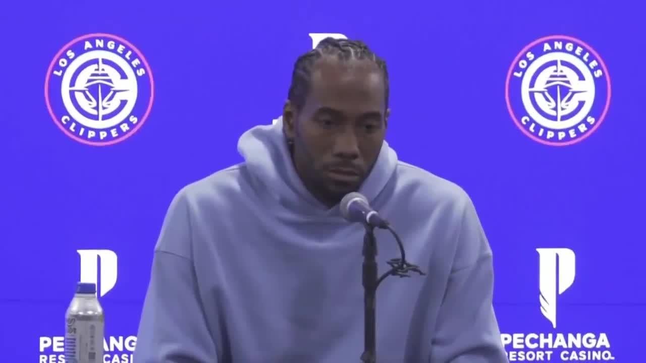 Kawhi on whether he got the money from that tree company: "Uhhh no"