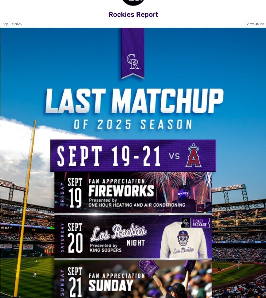 Giving away Rockies tickets (up to 4) for this weekend