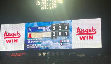 My final Angels game of the season results in a victory! Until next season! Go Angels!