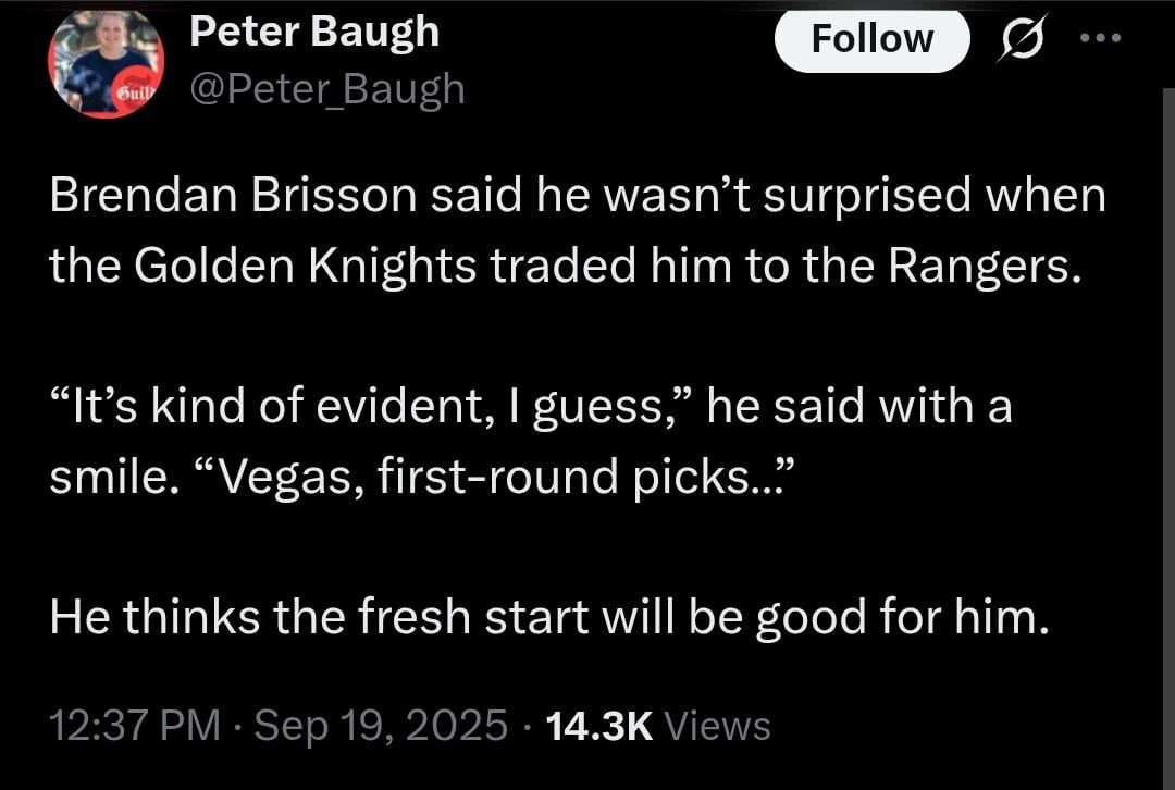 Brisson got jokes...