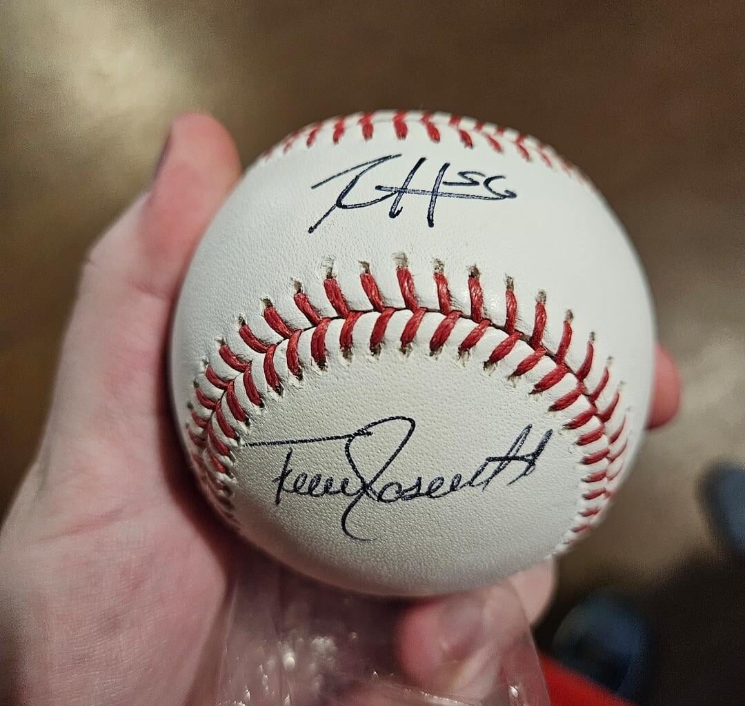 Autographed Helsley/Rosenthal ball
