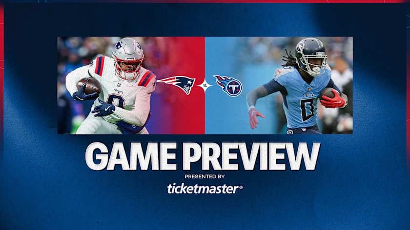 Official GameDay - Patriots v Titans - Pregame Thread