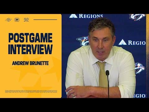 Andrew Brunette: Postgame Interview - Oct. 21