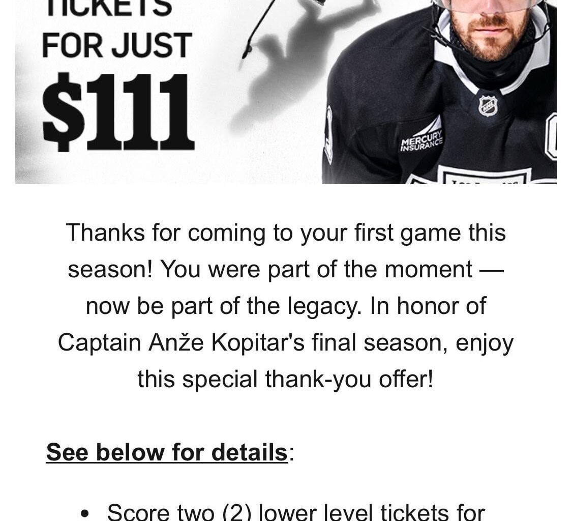 Anyone else get this email? Ticket sales must be pretty bad