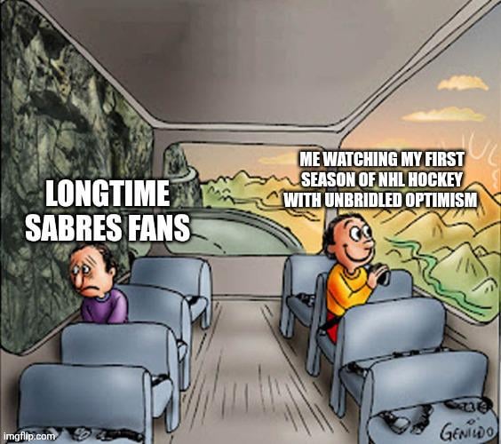 You guys have every reason to be upset. I'm just enjoying the sport so far.