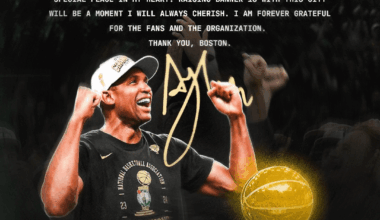 One more time for my goat. We love you in Boston, Al. 💚