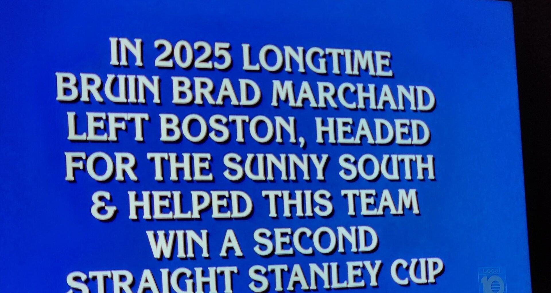On Jeopardy tonight
