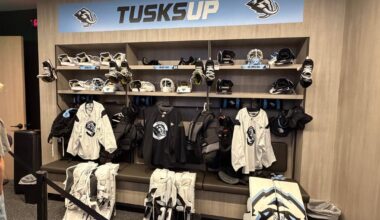 Practice facility locker room