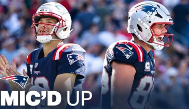 MIC’D UP: Drake Maye & Hunter Henry Mic’d Up in Win Over Panthers | New England Patriots