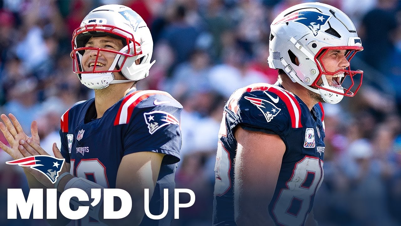 MIC’D UP: Drake Maye & Hunter Henry Mic’d Up in Win Over Panthers | New England Patriots