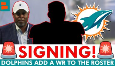 Miami Dolphins SIGN A WR Following The Tyreek Hill Injury | Dolphins News