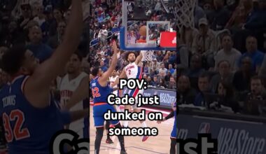 Cade casually dunking on everyone