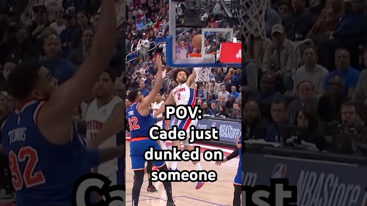 Cade casually dunking on everyone