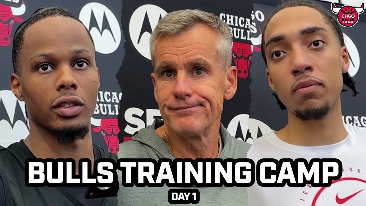 PRESS CONFERENCES: Who IMPRESSED on Day 1 of Training Camp? | CHGO Bulls