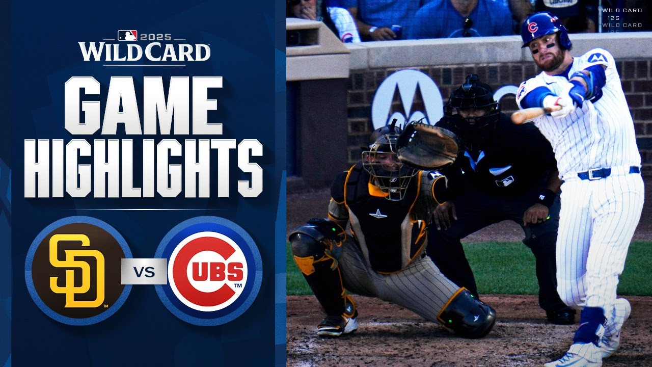 Padres vs. Cubs NL Wild Card Game 1 Highlights (9/30/25) | MLB Highlights
