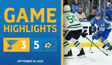 Preseason Game Highlights: Stars 5, Blues 3