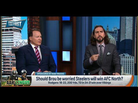 FIRST THINGS FIRST | Nick Wright Has NO FAITH Pittsburgh Steelers Will WIN AFC North With Rodgers