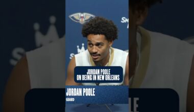 Jordan Poole talks New Orleans #pelicans #nba #shorts