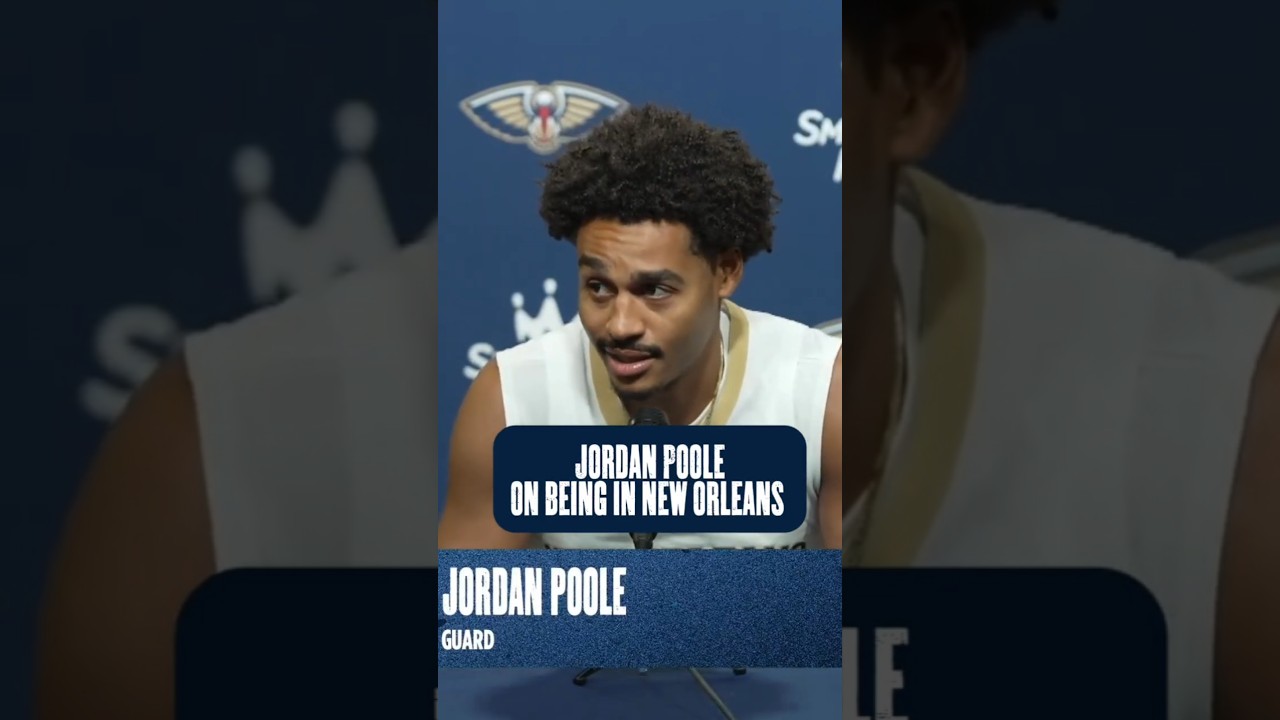 Jordan Poole talks New Orleans #pelicans #nba #shorts