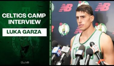 Luka Garza says Celtics were FLYING at Practice | Celtics Practice Interview