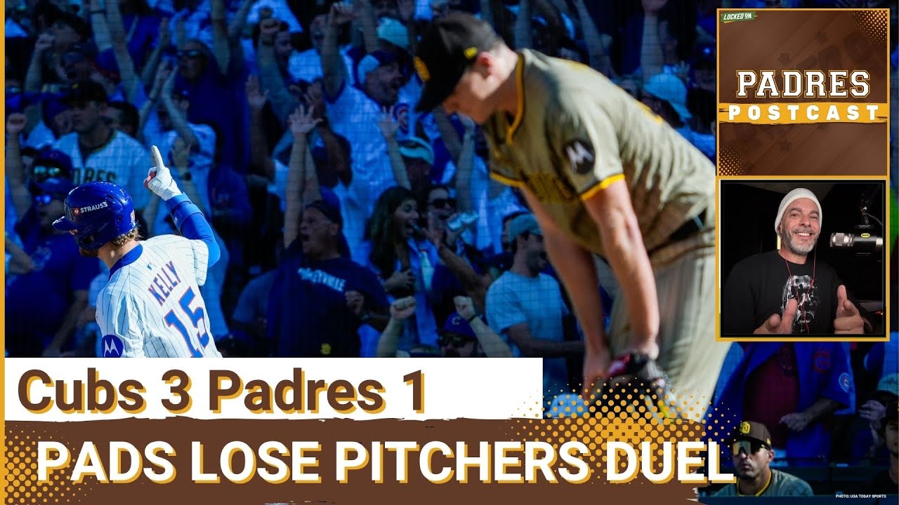 PADRES POSTCAST: BATS GO SILENT, San Diego PADRES DROP GAME 1 at Chicago Cubs, Face Elimination Tmrw