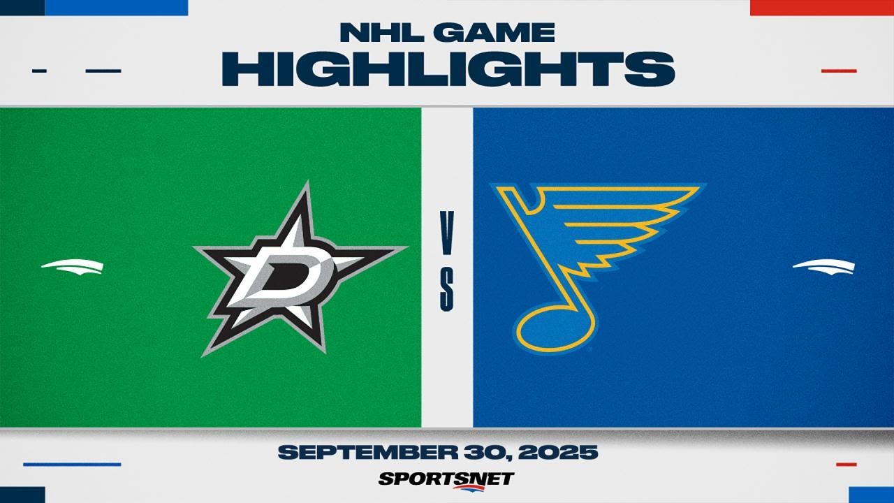 NHL Preseason Highlights | Stars vs. Blues - September 30, 2025