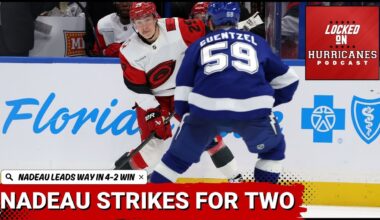 Carolina Hurricanes' Bradly Nadeau Scores Two in 4-2 Preseason Win
