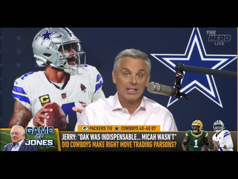 THE HERD | Colin Cowherd STUNS, Dallas Cowboys Were RIGHT To Trade Micah Parsons | NFL