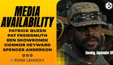 Player Media Availability (Sept. 30) | Pittsburgh Steelers