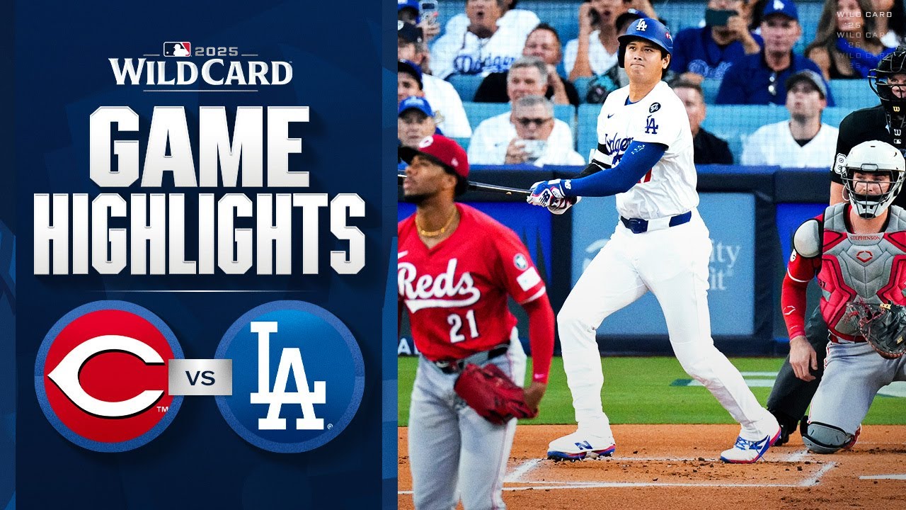 Reds vs. Dodgers NL Wild Card Game 1 Highlights (9/30/25) | MLB Highlights