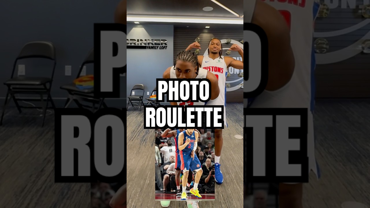 Pose, pose, photo shoot, pose 📸 #nba #detroitpistons