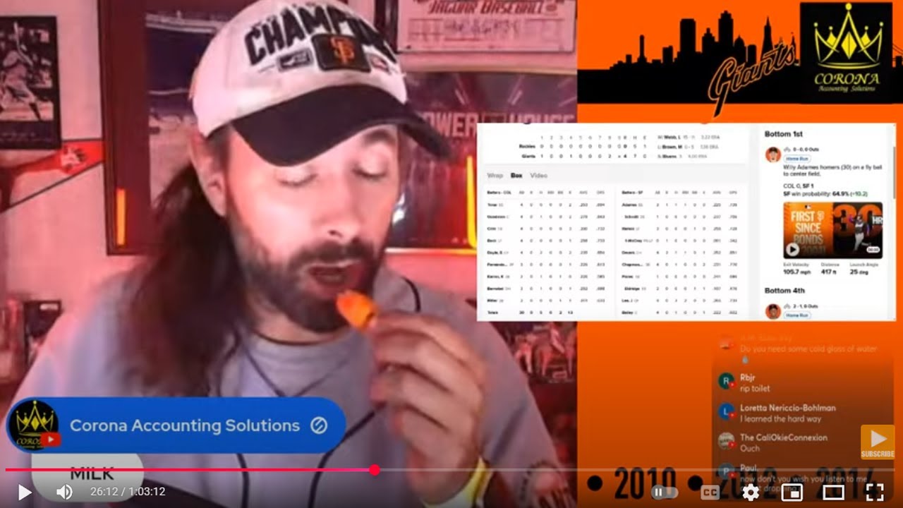 Eating HABANERO PEPPER!!! SF Giants vs COL Rockies Postgame