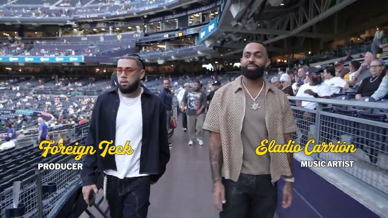 Eladio Carrión pulled up to Petco Park with Foreign Teck and the Padres walked it off 🔥