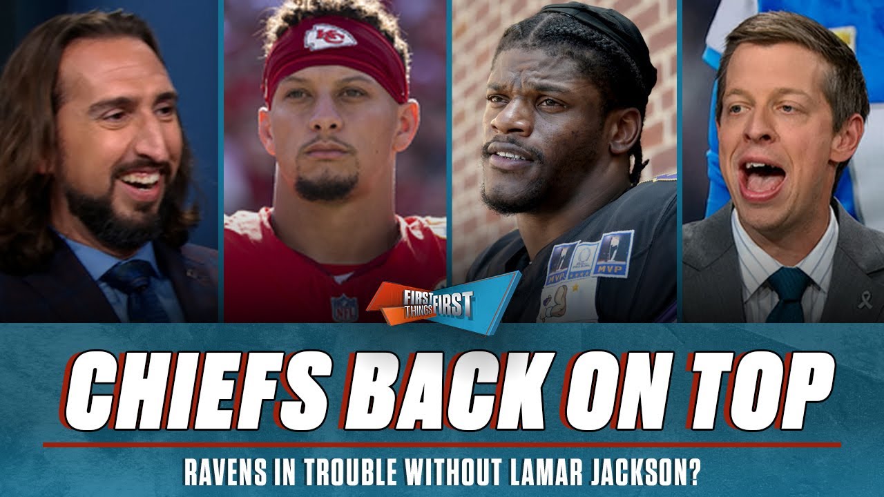 Ravens' season in ‘jeopardy’, Parkins’ Top 10 teams, Chiefs ‘class of the AFC’? | FIRST THINGS FIRST