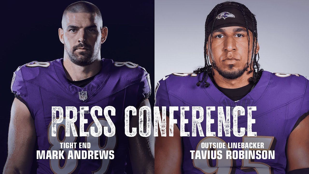 Mark Andrews, Tavius Robinson Media Availability | Baltimore Ravens
