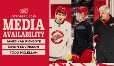 James van Riemsdyk, Simon Edvinsson, Todd McLellan Media | Oct. 1, 2025