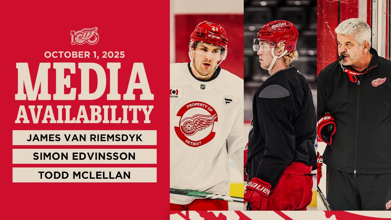 James van Riemsdyk, Simon Edvinsson, Todd McLellan Media | Oct. 1, 2025