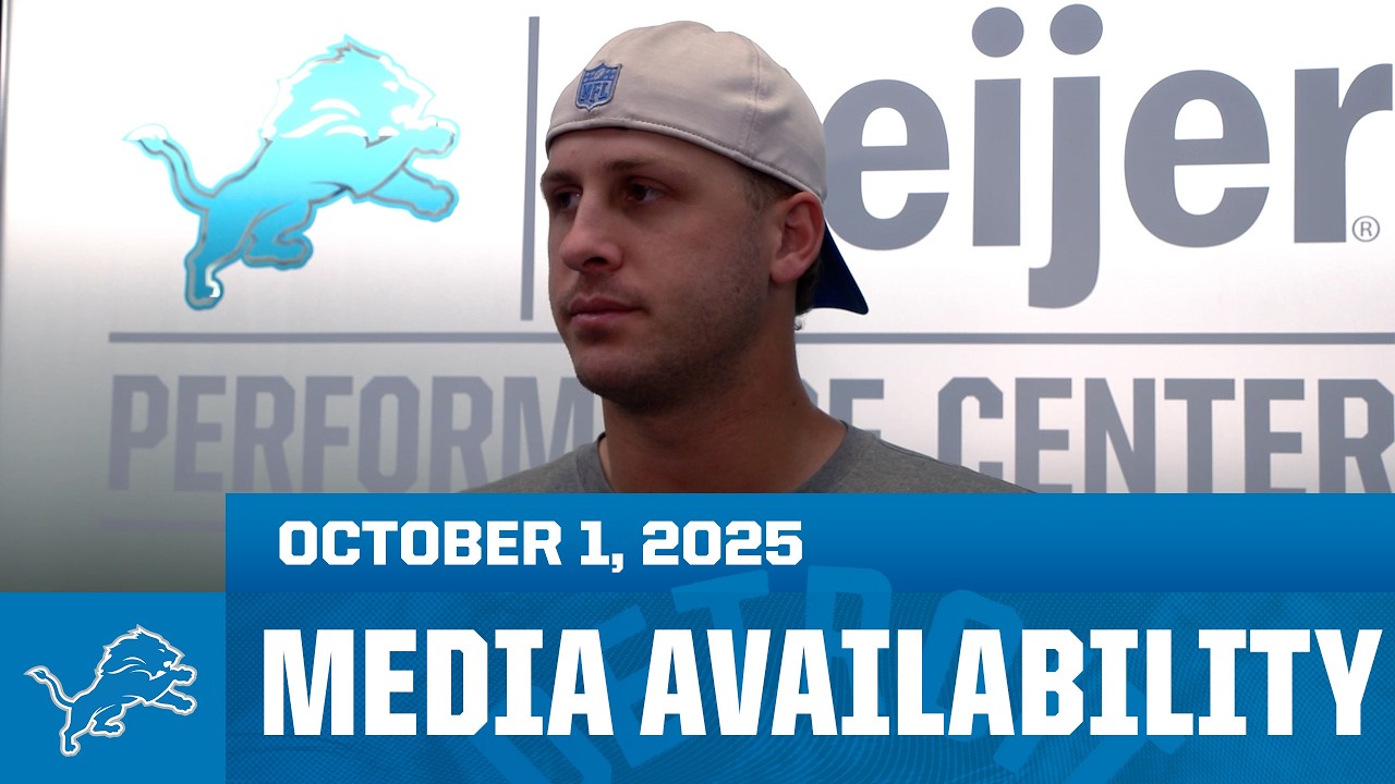 Detroit Lions players meet with the media | October 1, 2025