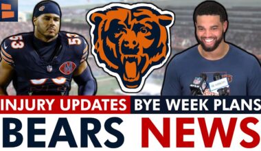 GOOD Chicago Bears Injury News Heading Into The Bye Week + Caleb Williams Sounds Off On Confidence