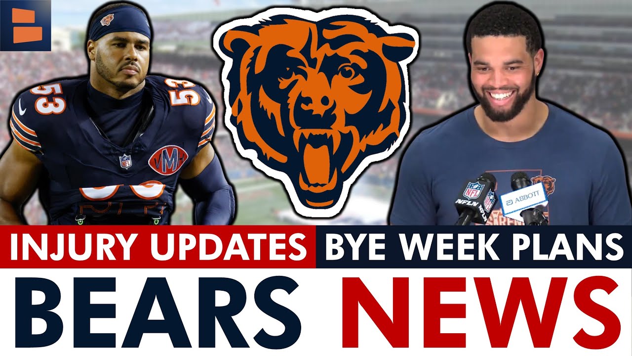 GOOD Chicago Bears Injury News Heading Into The Bye Week + Caleb Williams Sounds Off On Confidence