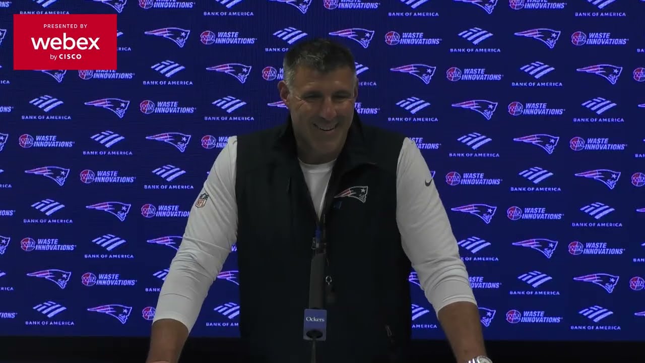 Vrabel on Facing the Buffalo Bills: "We are Excited to Go There on Sunday Night." | Press Conference