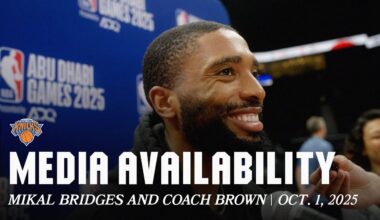 Mikal Bridges and Coach Mike Brown Post Practice Media | October 1, 2025