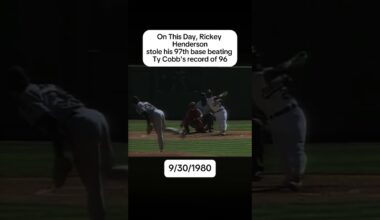 Rickey Henderson #shorts #jersey #autograph #oakland #athletics #rickeyhenderson #onthisday #otd