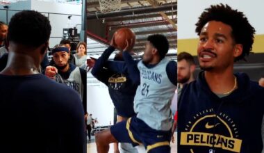 Pelicans intense scrimmage with Zion Williamson and Jordan Poole at training camp